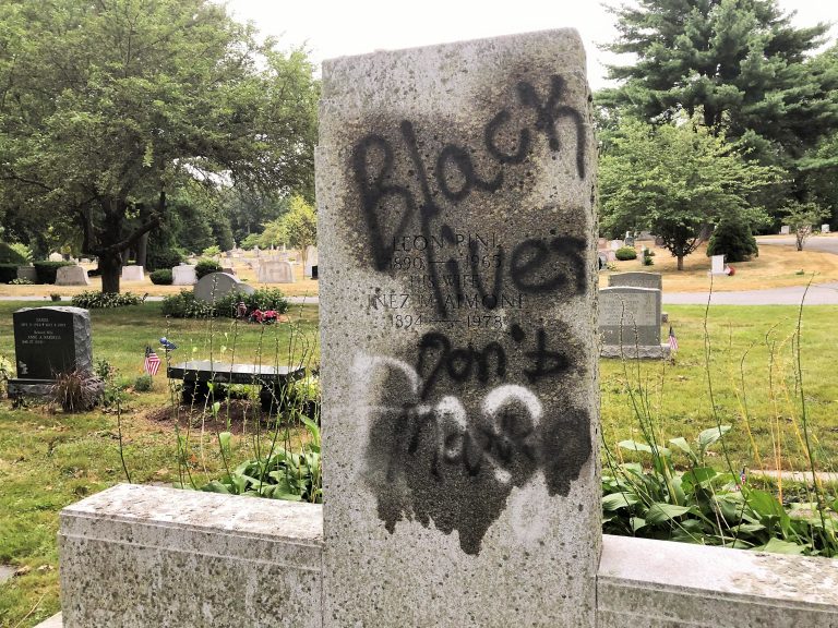 Racist graffiti found at Mount Hope Cemetery