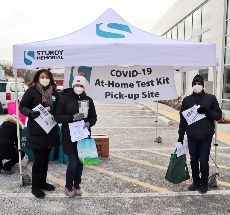Sturdy Memorial distributes free COVID-19 test kits