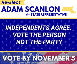 Please vote on Nov 5th, re-elect Adam Scanlon for State Representative