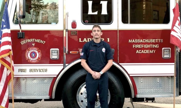 North firefighter Sam Gutwill graduates from Mass Firefighting Academy