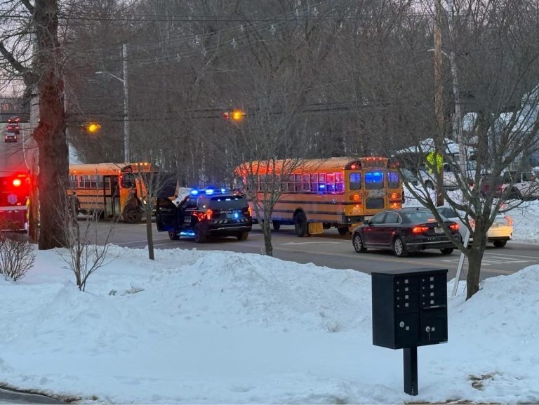 Bus crash causes traffic delays; no students aboard