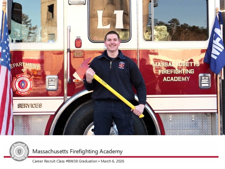NA Firefighter Aidan McKinnon graduates from firefighting academy