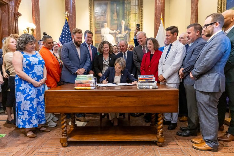 Healey signs law establishing protections against book removals