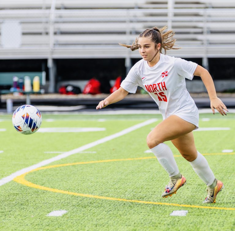 Photos:North, Mansfield tie in girls varsity soccer game